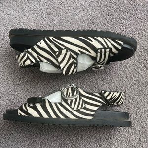 Zara Zebra Sandals